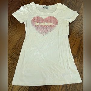 bebe pale yellow top